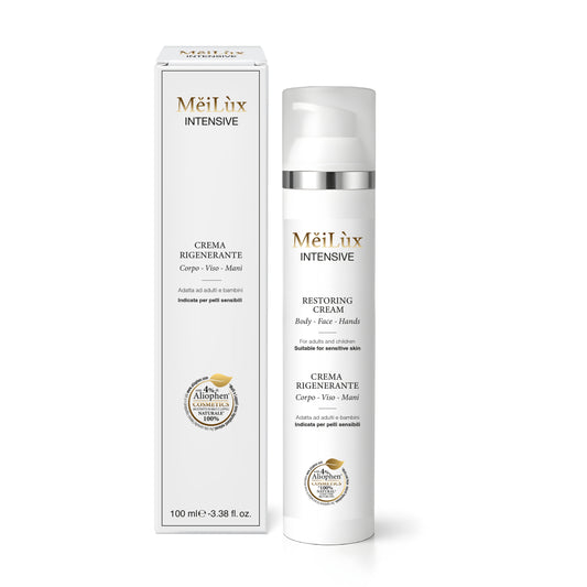 MěiLùx INTENSIVE - Crema rigenerante per Corpo, Viso, Mani con Aliophen® 4% - 100 ml