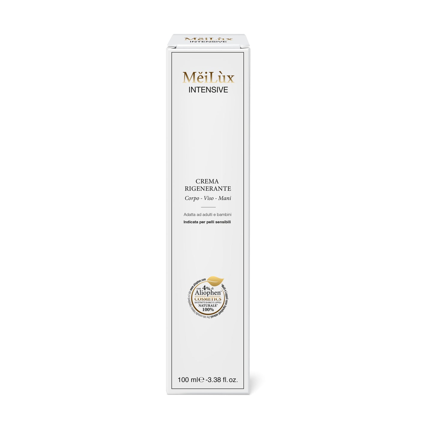 MěiLùx INTENSIVE - Crema rigenerante per Corpo, Viso, Mani con Aliophen® 4% - 100 ml