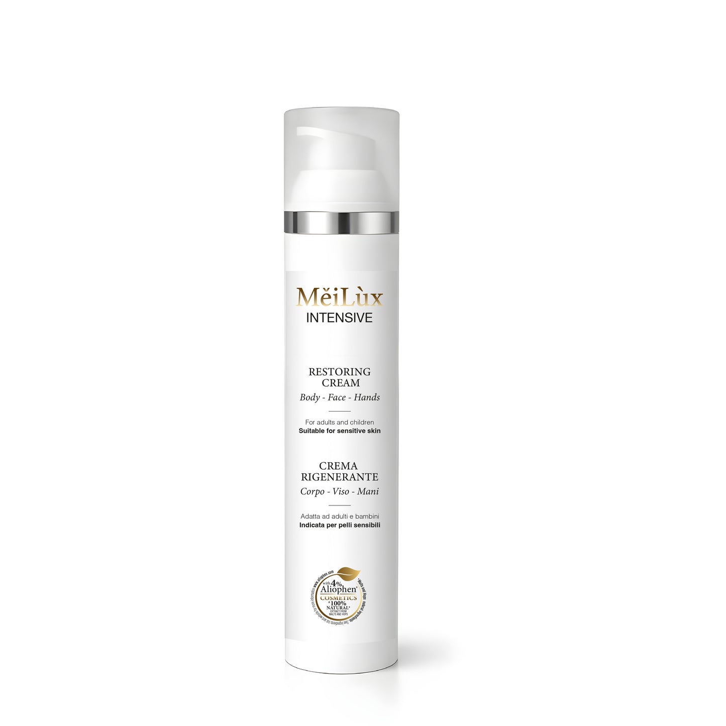 MěiLùx INTENSIVE - Crema rigenerante per Corpo, Viso, Mani con Aliophen® 4% - 100 ml