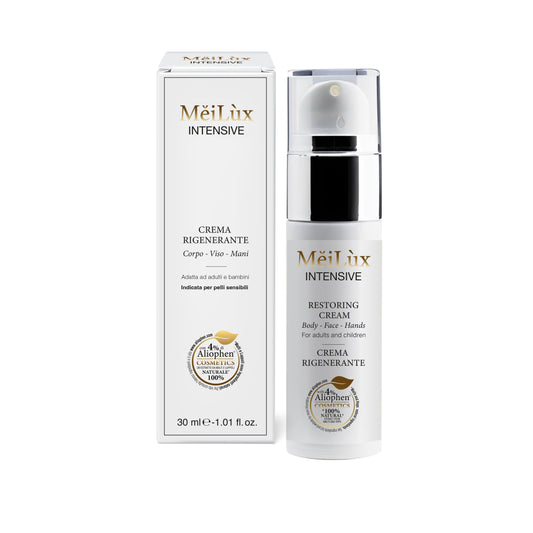MěiLùx INTENSIVE - Crema rigenerante per Corpo, Viso, Mani con Aliophen® 4% - 30 ml