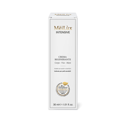 MěiLùx INTENSIVE - Crema rigenerante per Corpo, Viso, Mani con Aliophen® 4% - 30 ml
