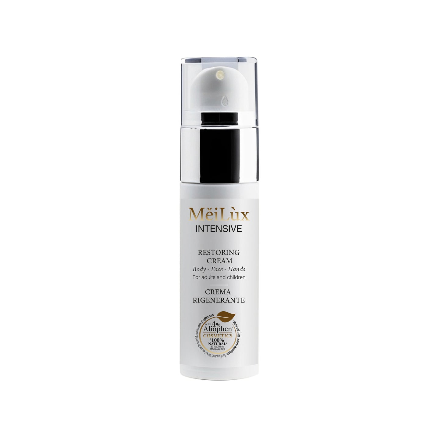 MěiLùx INTENSIVE - Crema rigenerante per Corpo, Viso, Mani con Aliophen® 4% - 30 ml